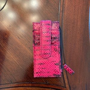 Red / Black credit card pouch NWOT